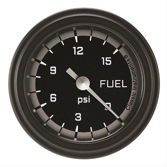 Classic Instruments AX145GBLF Autocross Grey w/ Black Bezel 2-1/8" Full Sweep