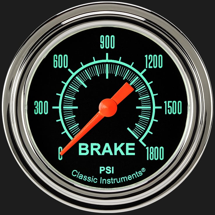 Classic Instruments GS367SLF G/Stock 2 5/8" Brake Pressure Gauge