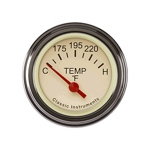Classic Instruments TE26TSLF Tetra Series, Tan Temp Gauge