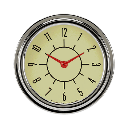 Classic Instruments SX92TSLF 6-Pack Matching Tan 2 5/8" Clock