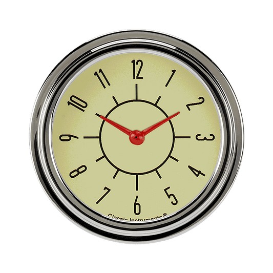 Classic Instruments SX92TSLF 6-Pack Matching Tan 2 5/8" Clock