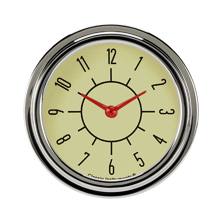 Classic Instruments SX92TSLF 6-Pack Matching Tan 2 5/8" Clock