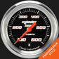 Classic Instruments VS397BAPF Velocity Black 2 5/8" Cylinder Head Temp. Gauge