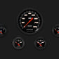 Classic Instruments VS54BBLF Velocity Black w/ Black Bezel 4 - 5/8" Speedo, 2 1/
