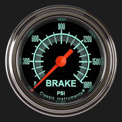 Classic Instruments GS167SLF G/Stock 2 1/8" Brake Pressure Gauge