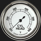Classic Instruments CW397SLF Classic White 2 5/8" Cylinder Head Temp. Gauge