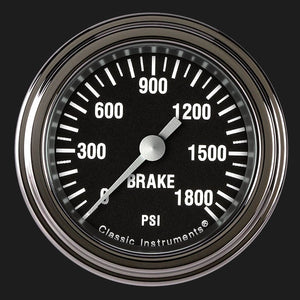 Classic Instruments HR167SLF Hot Rod 2 1/8" Brake Pressure Gauge