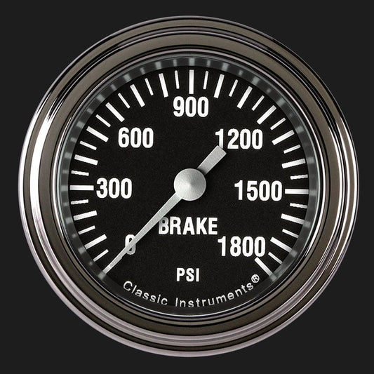 Classic Instruments HR167SLF Hot Rod 2 1/8" Brake Pressure Gauge