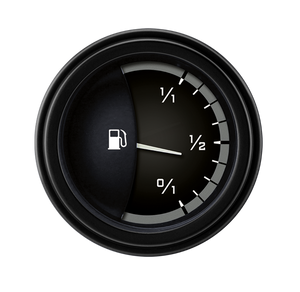 Classic Instruments AX14GBLF Autocross Grey - Fuel Gauge 0-30 OHM 2-1/8"