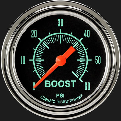 Classic Instruments GS343SLF G-Stock 2 5/8" Boost Gauge, 60 psi