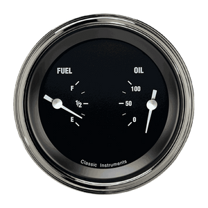 Classic Instruments HR72SLF Hot Rod - Dual Gauge Oil & Fuel (240-33 OHM)