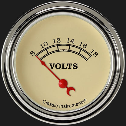 Classic Instruments VT230SLF Vintage 2 5/8" Volt Gauge
