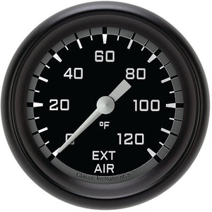 Classic Instruments AX399GBPF Autocross Gray 2 5/8" External Air Temp. Gauge