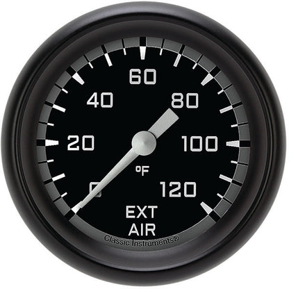 Classic Instruments AX399GBPF Autocross Gray 2 5/8" External Air Temp. Gauge