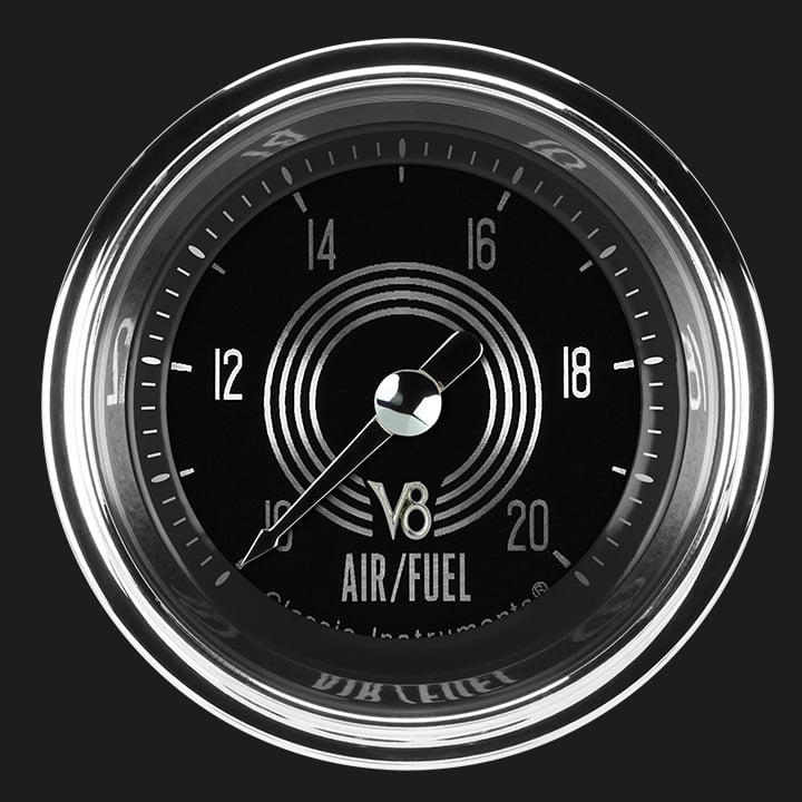 Classic Instruments V8SR194SHC V8 Speedster 2 1/8" Air Fuel Ratio Gauge