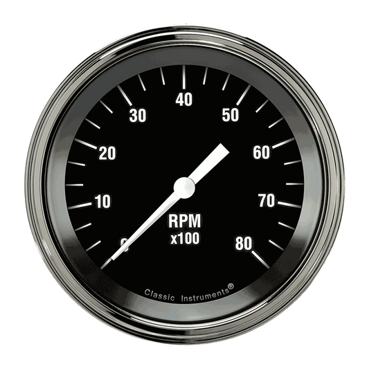 Classic Instruments HR80SLF Hot Rod - Tachometer 8K RPM 3-3/8"