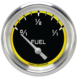 Classic Instruments AX212YAPF Autocross Yellow w/ Aluminum Performance Bezel