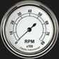 Classic Instruments CW383SLF Classic White 2 5/8" Tachometer