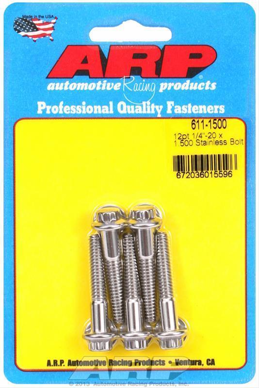 ARP 611-1500 1/4-20 X 1.500 12PT SS Bolts