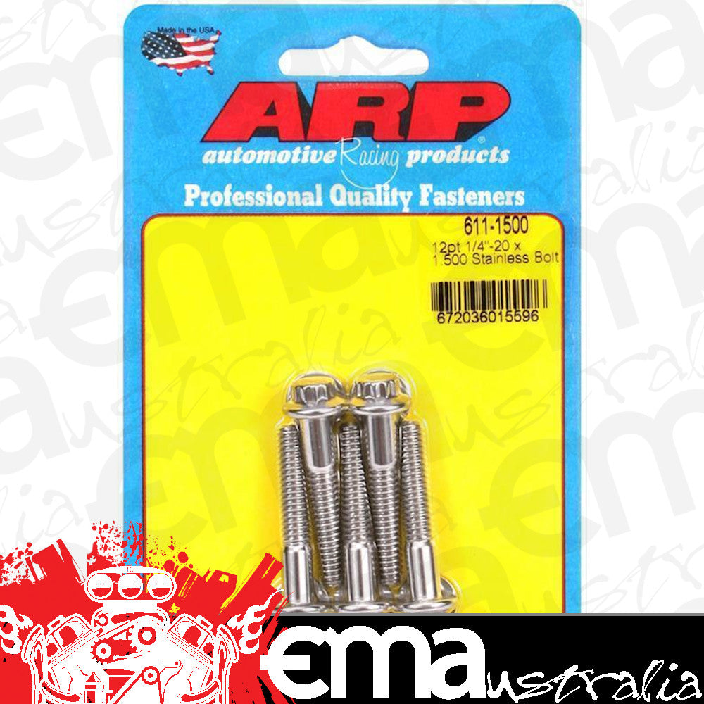 ARP 611-1500 1/4-20 X 1.500 12PT SS Bolts