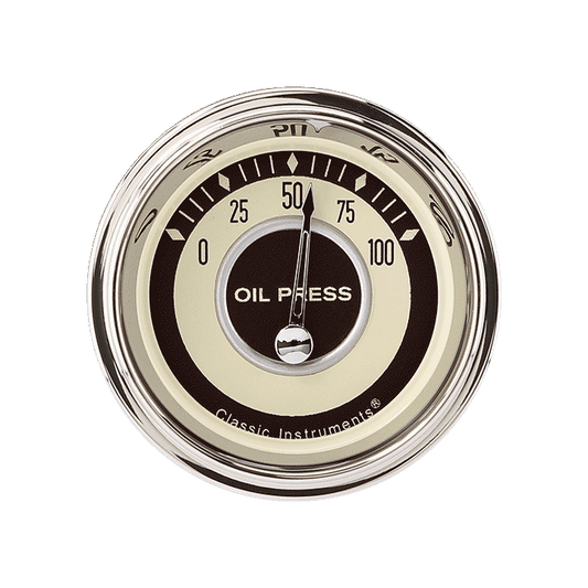 Classic Instruments NT81SHC Nostalgia VT - Oil Pressure Gauge 2-1/8"