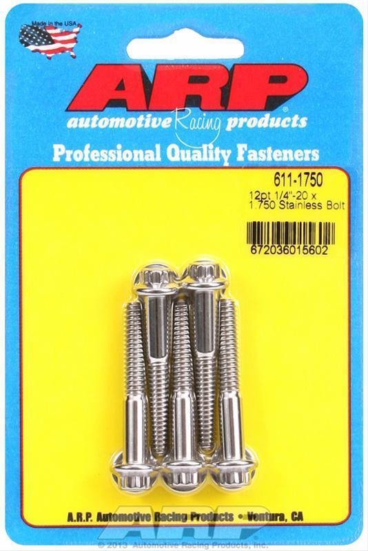 ARP 611-1750 1/4-20 X 1.750 12PT SS Bolts