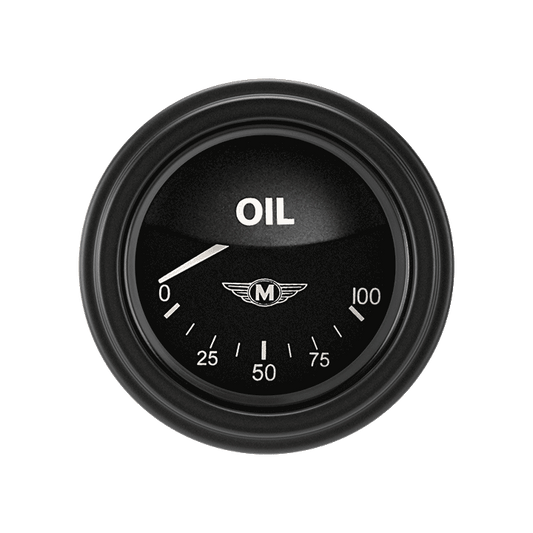 Classic Instruments MA81BLF Moal Bomber - Oil Pressure Gauge 2-1/8"