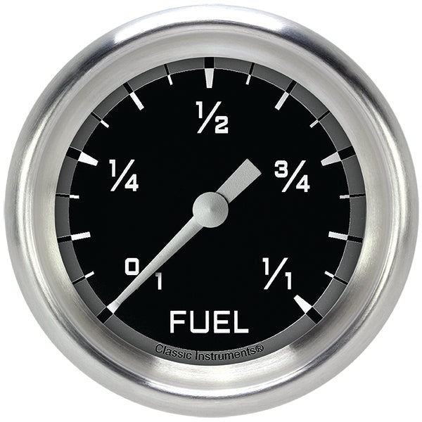 Classic Instruments AX309GAPF Autocross Gray 2 5/8" Fuel Gauge