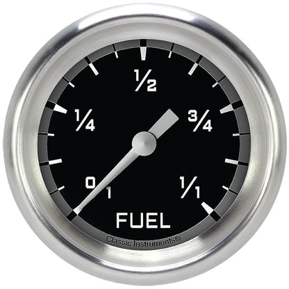 Classic Instruments AX309GAPF Autocross Gray 2 5/8" Fuel Gauge