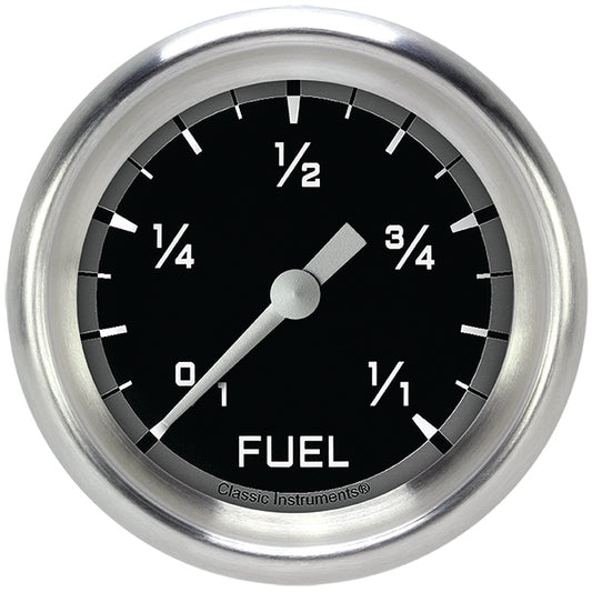Classic Instruments AX309GAPF Autocross Gray 2 5/8" Fuel Gauge