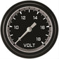 Classic Instruments AX330GBLF Autocross Gray 2 5/8" Voltage Gauge