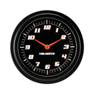 Classic Instruments VS92BBLF Velocity Black 2 5/8" Clock