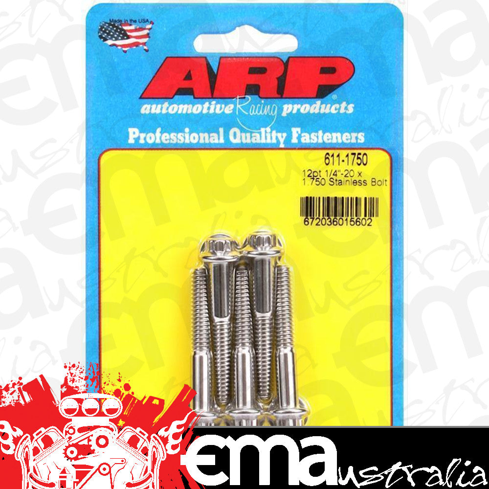 ARP 611-1750 1/4-20 X 1.750 12PT SS Bolts