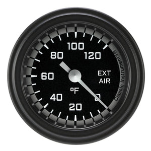 Classic Instruments AX199GBLF Autocross Gray 2 1/8" External Air Temp. Gauge