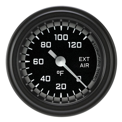 Classic Instruments AX199GBLF Autocross Gray 2 1/8" External Air Temp. Gauge