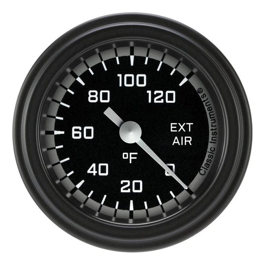 Classic Instruments AX199GBLF Autocross Gray 2 1/8" External Air Temp. Gauge