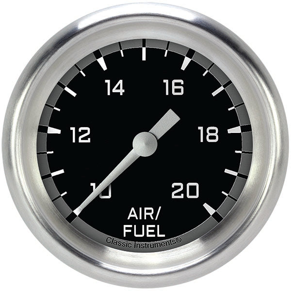 Classic Instruments AX394GAPF Autocross Gray 2 5/8" Air Fuel Ratio Gauge