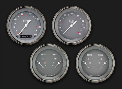 Classic Instruments SG05SLF SG - 4 Gauge Set 3-3/8" Speedo, Tacho & 2x Dual