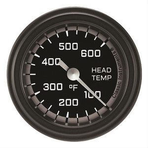 Classic Instruments AX197GBLF Autocross Gray 2 1/8" Cylinder Head Temp. Gauge