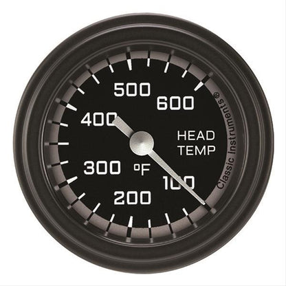 Classic Instruments AX197GBLF Autocross Gray 2 1/8" Cylinder Head Temp. Gauge
