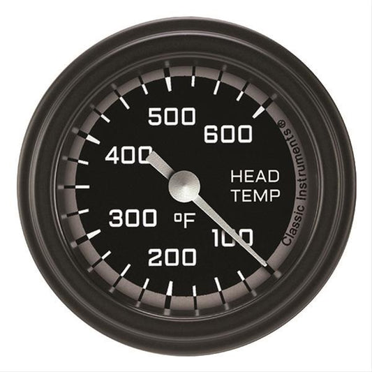 Classic Instruments AX197GBLF Autocross Gray 2 1/8" Cylinder Head Temp. Gauge