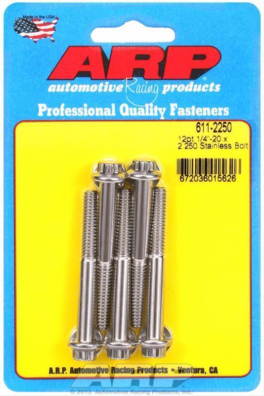 ARP 611-2250 1/4-20 X 2.250 12PT SS Bolts