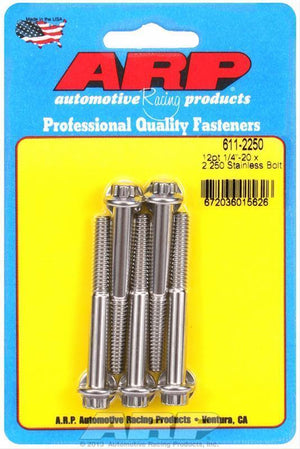 ARP 611-2250 1/4-20 X 2.250 12PT SS Bolts