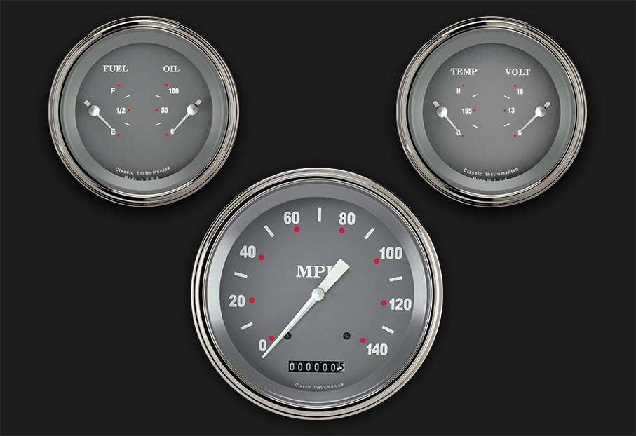 Classic Instruments SG64SLF SG - 3 Gauge Set 4-5/8" Speedo & 2x 3-3/8" Duals