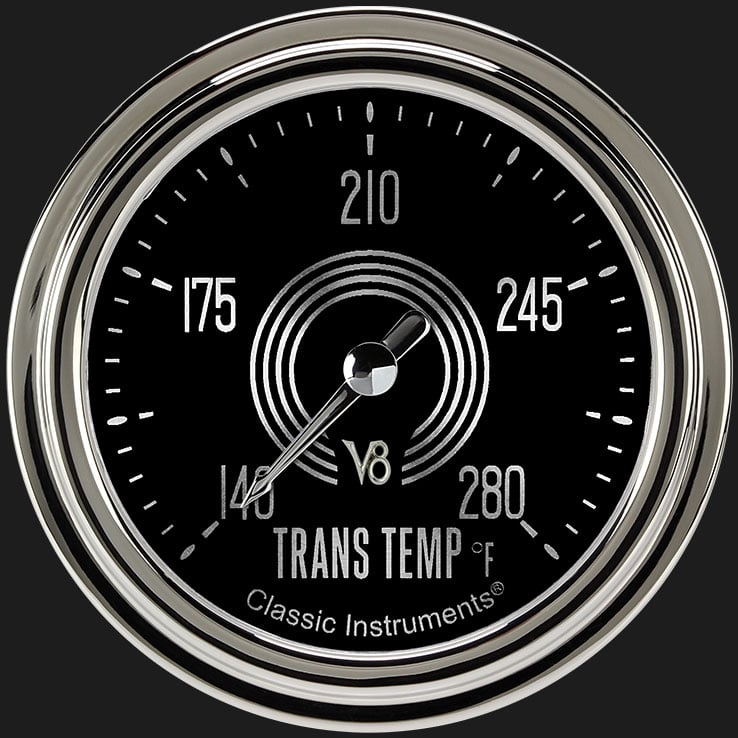 Classic Instruments V8SR327SLC V8 Speedster 2 5/8" Transmission Temperature Gauge