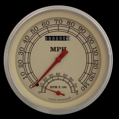 Classic Instruments VT50SLF Vintage 4 - 5/8" Speedtachular Gauge
