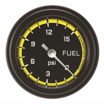 Classic Instruments AX145YBLF Autocross Yellow w/ Black Bezel 2-1/8" Full Swe
