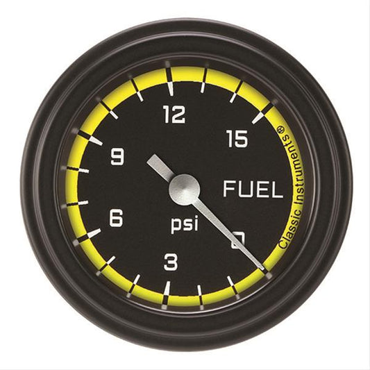 Classic Instruments AX145YBLF Autocross Yellow w/ Black Bezel 2-1/8" Full Swe