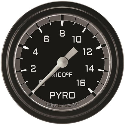 Classic Instruments AX398GBLF Autocross Gray 2 5/8" Exhaust Gas Temp. Gauge
