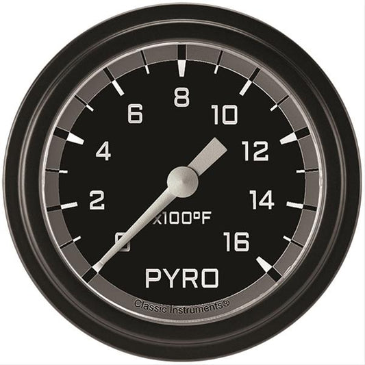 Classic Instruments AX398GBLF Autocross Gray 2 5/8" Exhaust Gas Temp. Gauge
